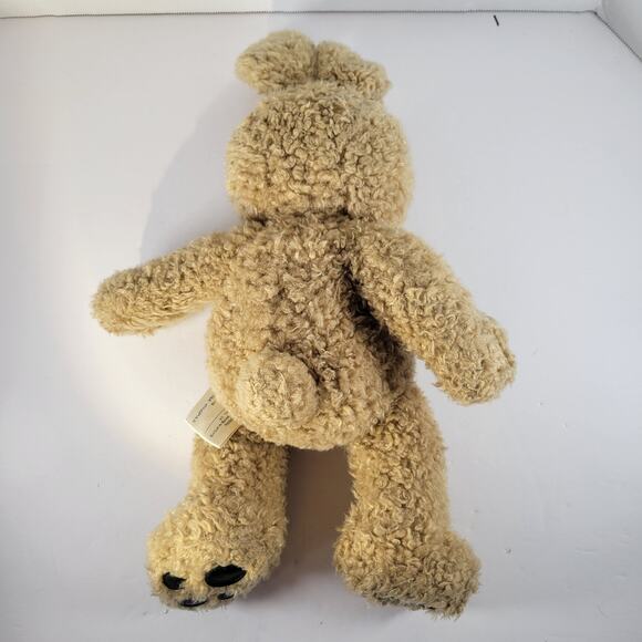 16" Bunny Rabbit Curly Tan Plush Retired 1997 Build-a-Bear Laughing Sounds - Picture 3 of 13